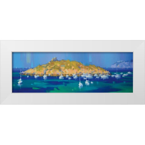 Island White Modern Wood Framed Art Print by Krioutchkov, Alex Hook
