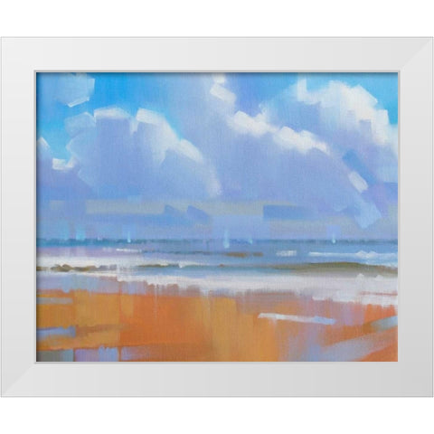 Playa 15 White Modern Wood Framed Art Print by Krioutchkov, Alex Hook