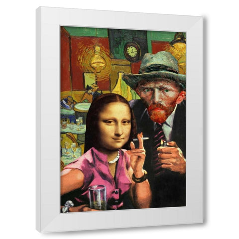 Ladies Night White Modern Wood Framed Art Print by Kite, Barry