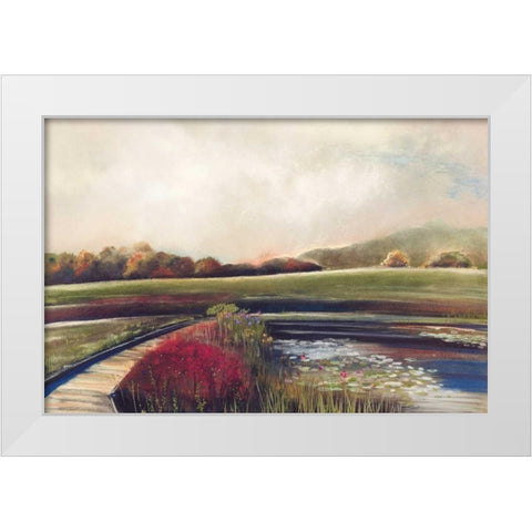 Edge of Autumn White Modern Wood Framed Art Print by Koury, Aleah