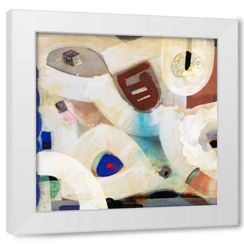 Brain Freeze 1 White Modern Wood Framed Art Print by Koury, Aleah