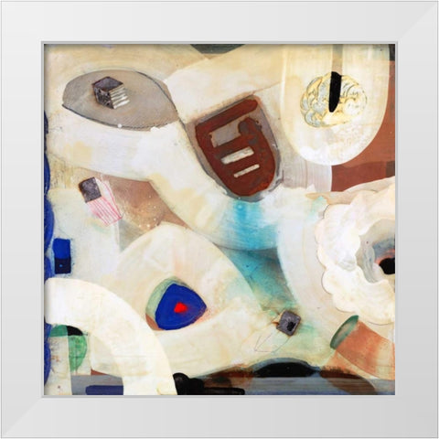 Brain Freeze 1 White Modern Wood Framed Art Print by Koury, Aleah