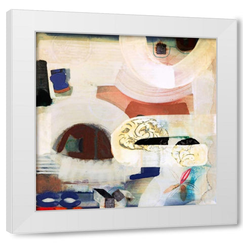 Brain Freeze 2 White Modern Wood Framed Art Print by Koury, Aleah
