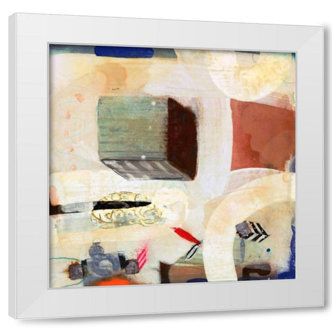 Brain Freeze 3 White Modern Wood Framed Art Print by Koury, Aleah