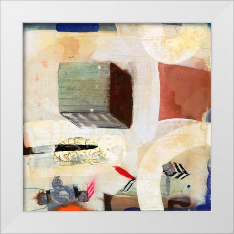 Brain Freeze 3 White Modern Wood Framed Art Print by Koury, Aleah
