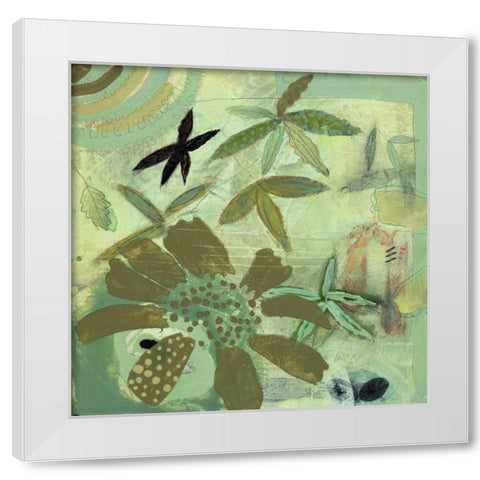 Floral Fantasies 2 White Modern Wood Framed Art Print by Koury, Aleah