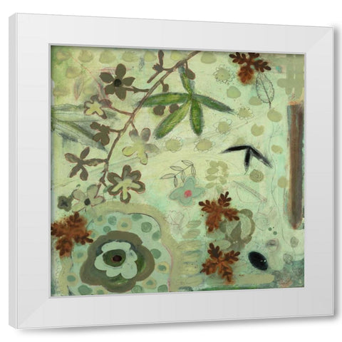 Floral Fantasies 3 White Modern Wood Framed Art Print by Koury, Aleah