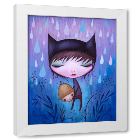 Carry Me Forever White Modern Wood Framed Art Print by Ketner, Jeremiah