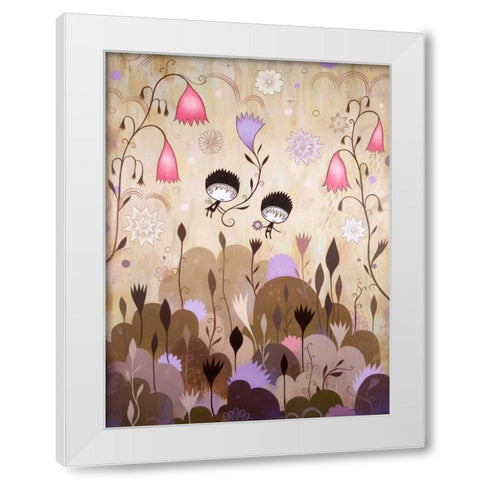 Garden of Sleeping Flowers I White Modern Wood Framed Art Print by Ketner, Jeremiah