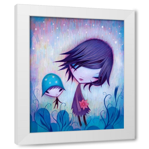 Happy I Met You White Modern Wood Framed Art Print by Ketner, Jeremiah