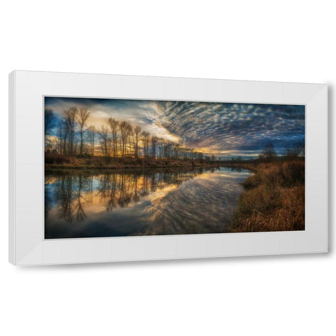 Angel Wings White Modern Wood Framed Art Print by Kostka, Vladimir