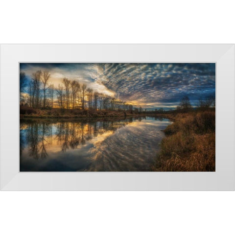 Angel Wings White Modern Wood Framed Art Print by Kostka, Vladimir