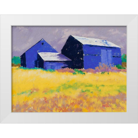 A Fine Day White Modern Wood Framed Art Print by Kelly, Mike