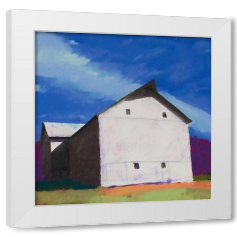White Giant White Modern Wood Framed Art Print by Kelly, Mike