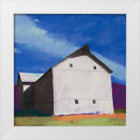 White Giant White Modern Wood Framed Art Print by Kelly, Mike