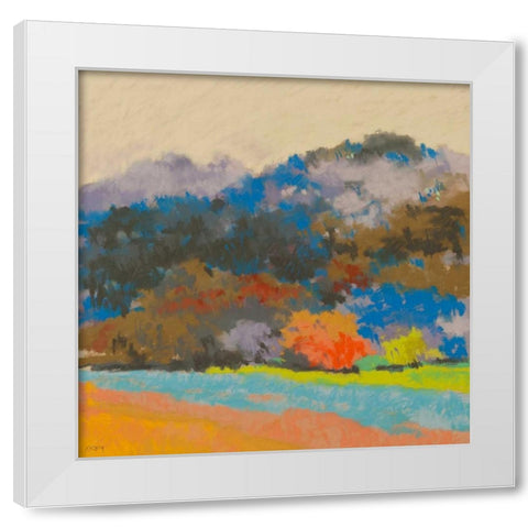 Fox Farm Woods 3 White Modern Wood Framed Art Print by Kelly, Mike