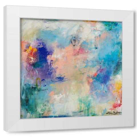 Morning Reflections White Modern Wood Framed Art Print by Koelman, Hilma
