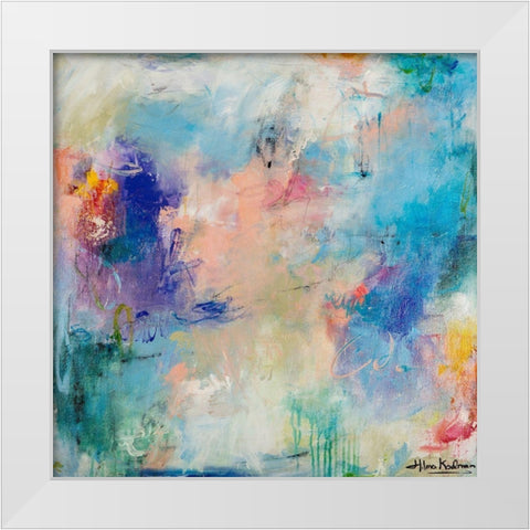Morning Reflections White Modern Wood Framed Art Print by Koelman, Hilma