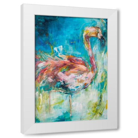 Pretty in Pink No. 1 White Modern Wood Framed Art Print by Koelman, Hilma