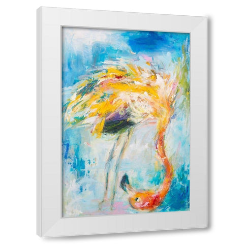 Pretty in Pink No. 3 White Modern Wood Framed Art Print by Koelman, Hilma