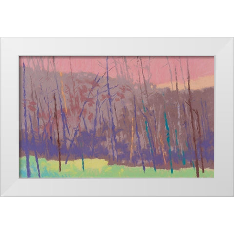 Early Morning White Modern Wood Framed Art Print by Kelly, Mike