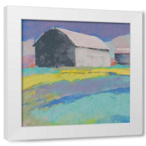 Summer Day White Modern Wood Framed Art Print by Kelly, Mike