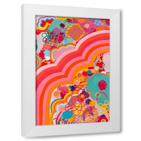 Sugar Crash White Modern Wood Framed Art Print by Kleinpeter, Maggie