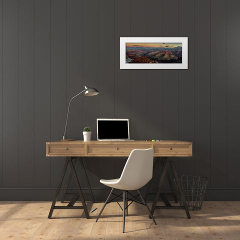 Grand Canyon White Modern Wood Framed Art Print by Kostka, Vladimir