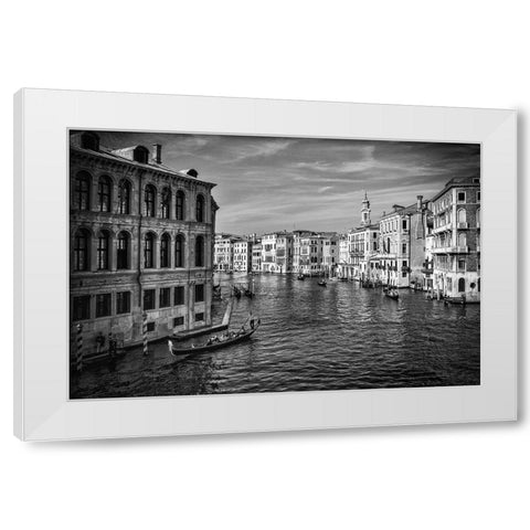 Venice White Modern Wood Framed Art Print by Kostka, Vladimir