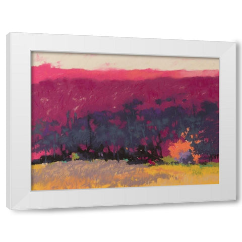 Glow White Modern Wood Framed Art Print by Kelly, Mike