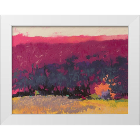 Glow White Modern Wood Framed Art Print by Kelly, Mike