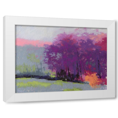 Pantone Woods White Modern Wood Framed Art Print by Kelly, Mike