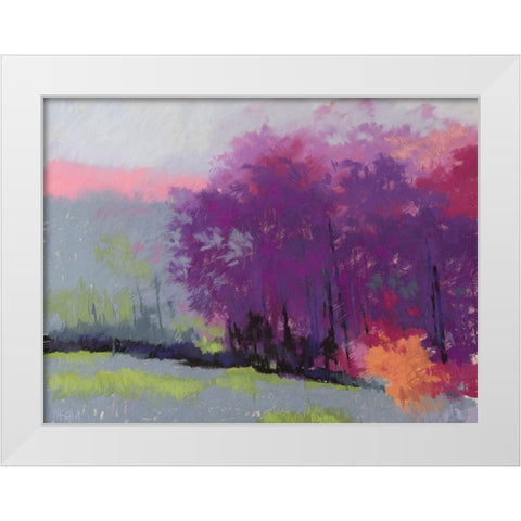 Pantone Woods White Modern Wood Framed Art Print by Kelly, Mike