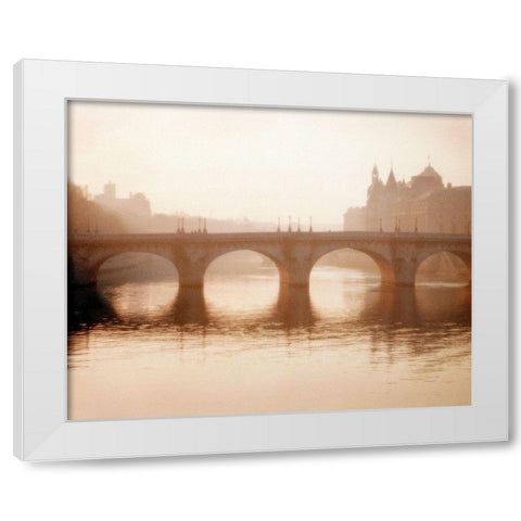 Pont Neuf, Paris White Modern Wood Framed Art Print by Klug, Alan