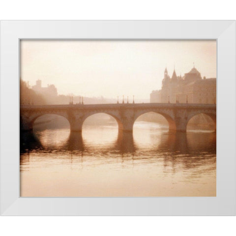 Pont Neuf, Paris White Modern Wood Framed Art Print by Klug, Alan