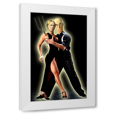 Gothic Tango White Modern Wood Framed Art Print by Kite, Barry