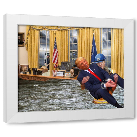 The Calm after the Storm White Modern Wood Framed Art Print by Kite, Barry