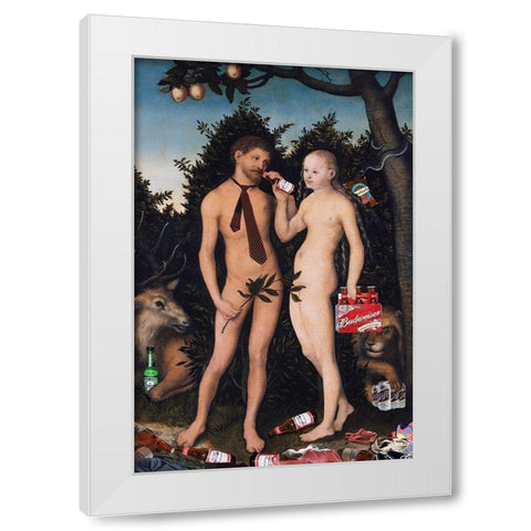 The Fall White Modern Wood Framed Art Print by Kite, Barry