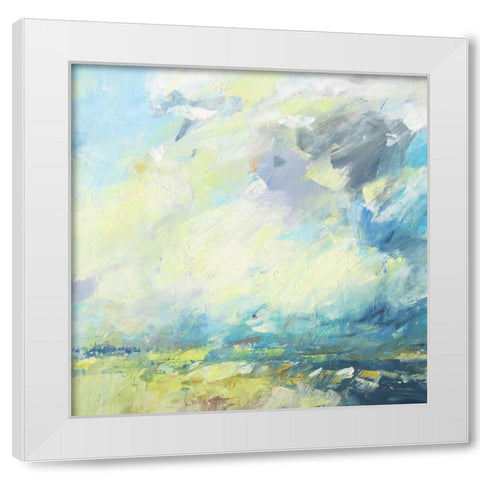 Autumn Skies White Modern Wood Framed Art Print by Kinmont, Andrew