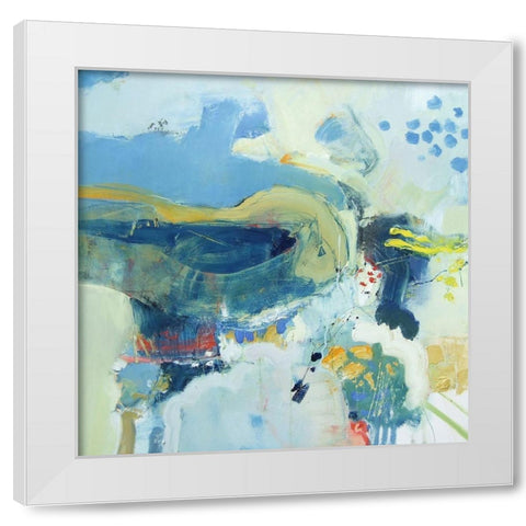 Grasshoppers and Hummingbirds White Modern Wood Framed Art Print by Kinmont, Andrew