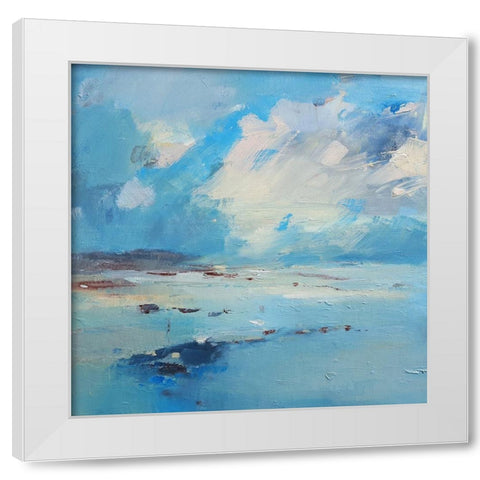 Low Tide White Modern Wood Framed Art Print by Kinmont, Andrew