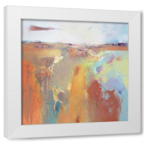Tangerine Summer White Modern Wood Framed Art Print by Kinmont, Andrew