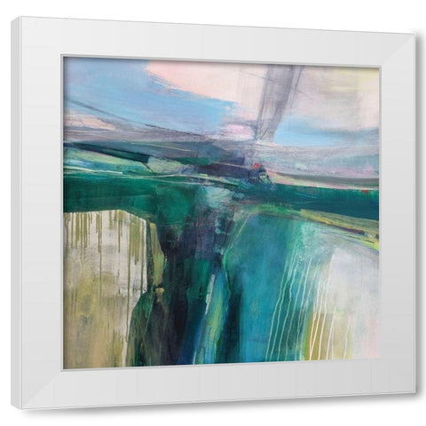 Convergence White Modern Wood Framed Art Print by Kinmont, Andrew