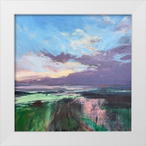 The Beauty Of The Morning White Modern Wood Framed Art Print by Kinmont, Andrew