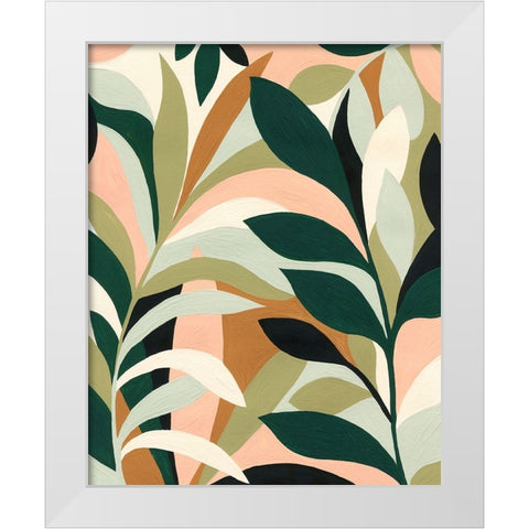 Canopy of Palms White Modern Wood Framed Art Print by Kopcik, Emily
