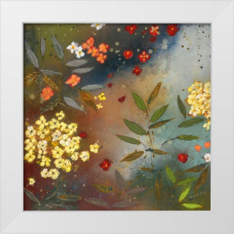 Gardens in the Mist I White Modern Wood Framed Art Print by Koury, Aleah