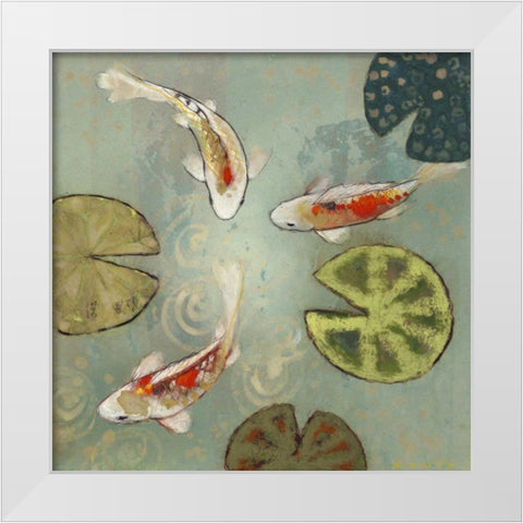 Floating Motion II White Modern Wood Framed Art Print by Koury, Aleah