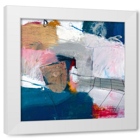 Ice White Modern Wood Framed Art Print by Lauzon, Danielle