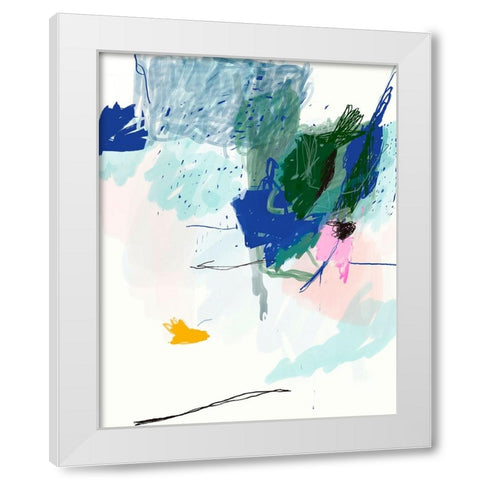 Lost in The Lightness White Modern Wood Framed Art Print by Lauzon, Danielle
