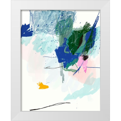 Lost in The Lightness White Modern Wood Framed Art Print by Lauzon, Danielle